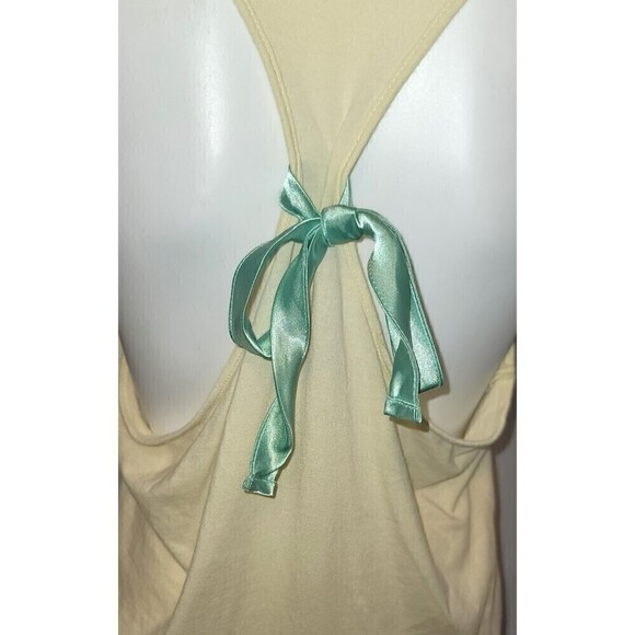 Charlotte Russe Yellow Racerback Tank with Ribbon - Size L - Picture 7 of 10
